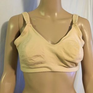 Q-T Intimates 38C Beige Unpadded Nursing Bra